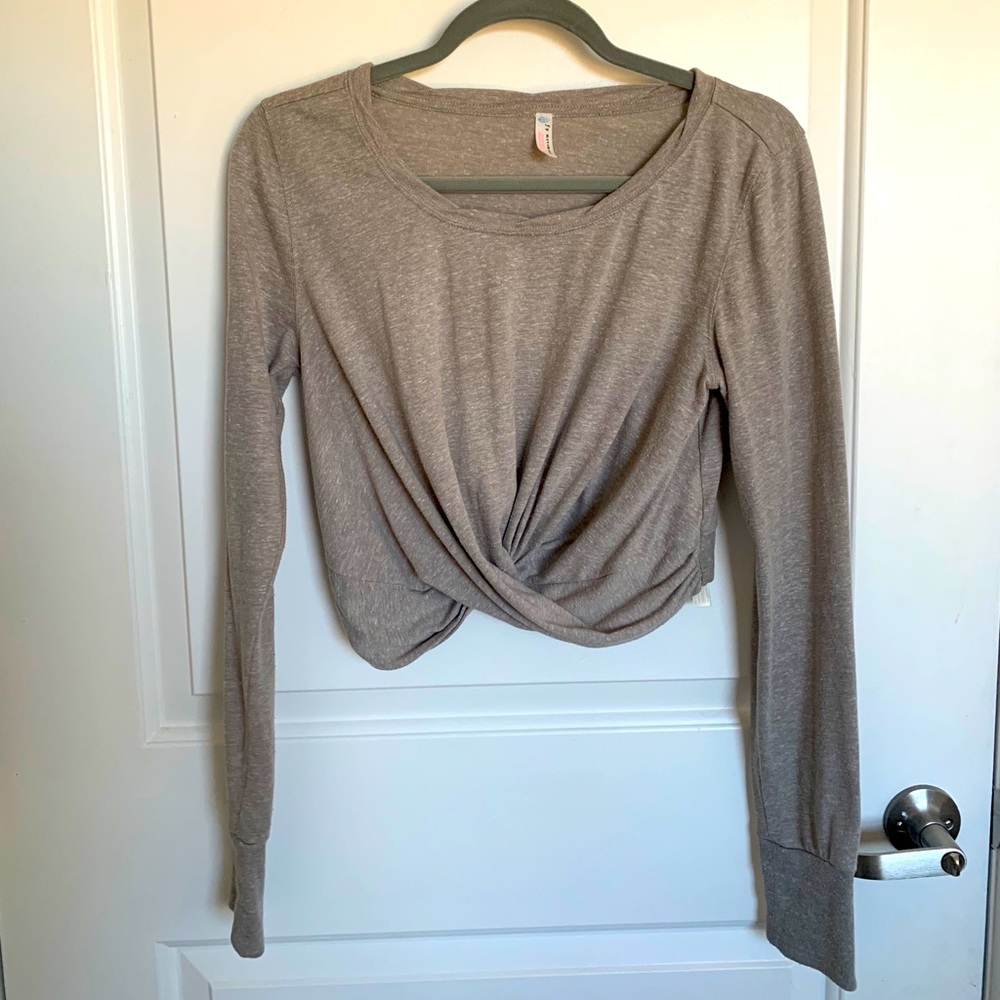 Free People Pewter Crop Top